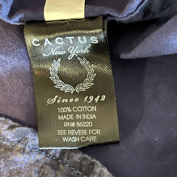 Cactus New York‎ Mens Slim Fit Blue Button-Up Shirt On The Road Travellers S - Picture 5 of 16